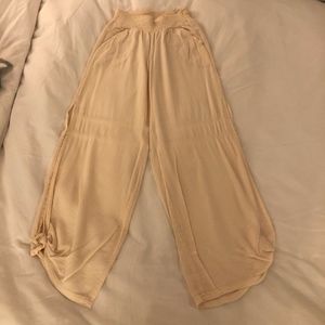 Light pink linen pants